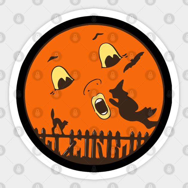 Trick Or treat Silhouettes Halloween Sticker by Origami Fashion